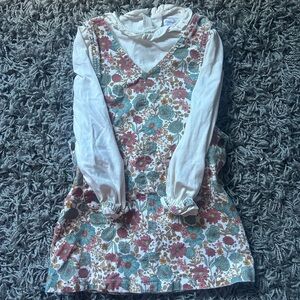 Toddler floral jumper dress